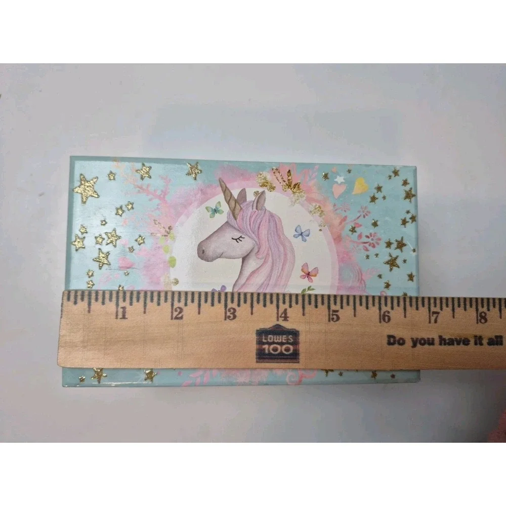 The Memory Building‎ Company Unicorn Music Jewelry Box Girl's Rainbow Working